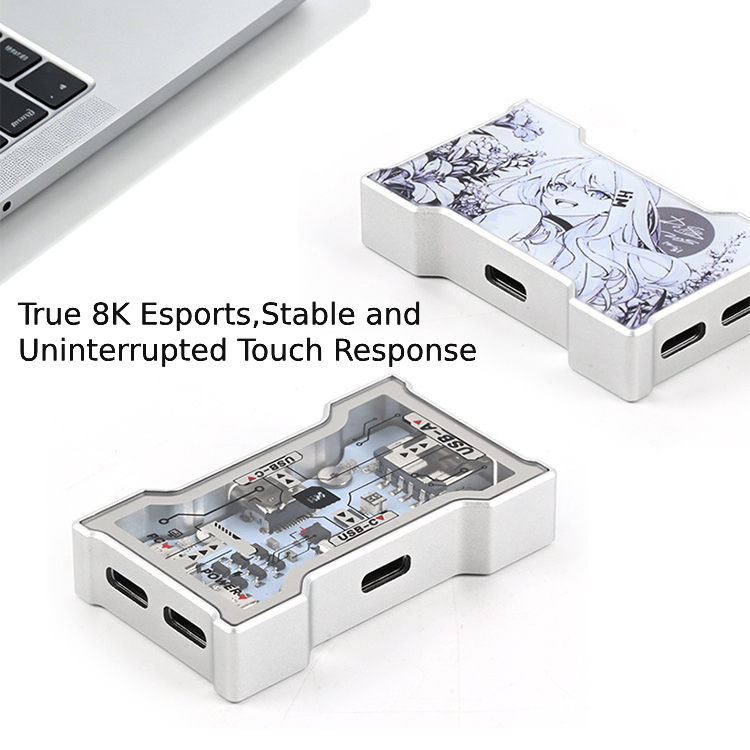 RGB USB Hub 2 Input 3 Output A - Desk Setup Keyboard 评论和价格