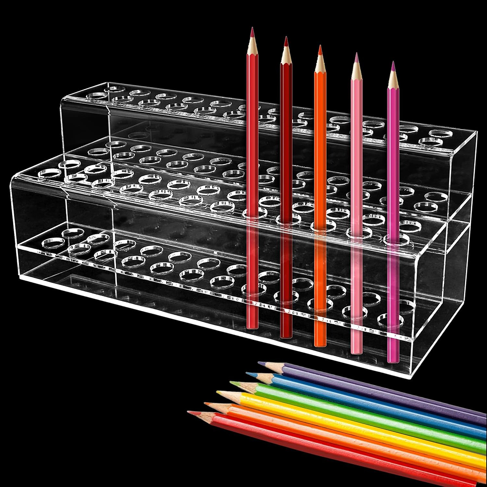 Transparent Acrylic Pen Holder - Desk Setup Home Office 评论和价格