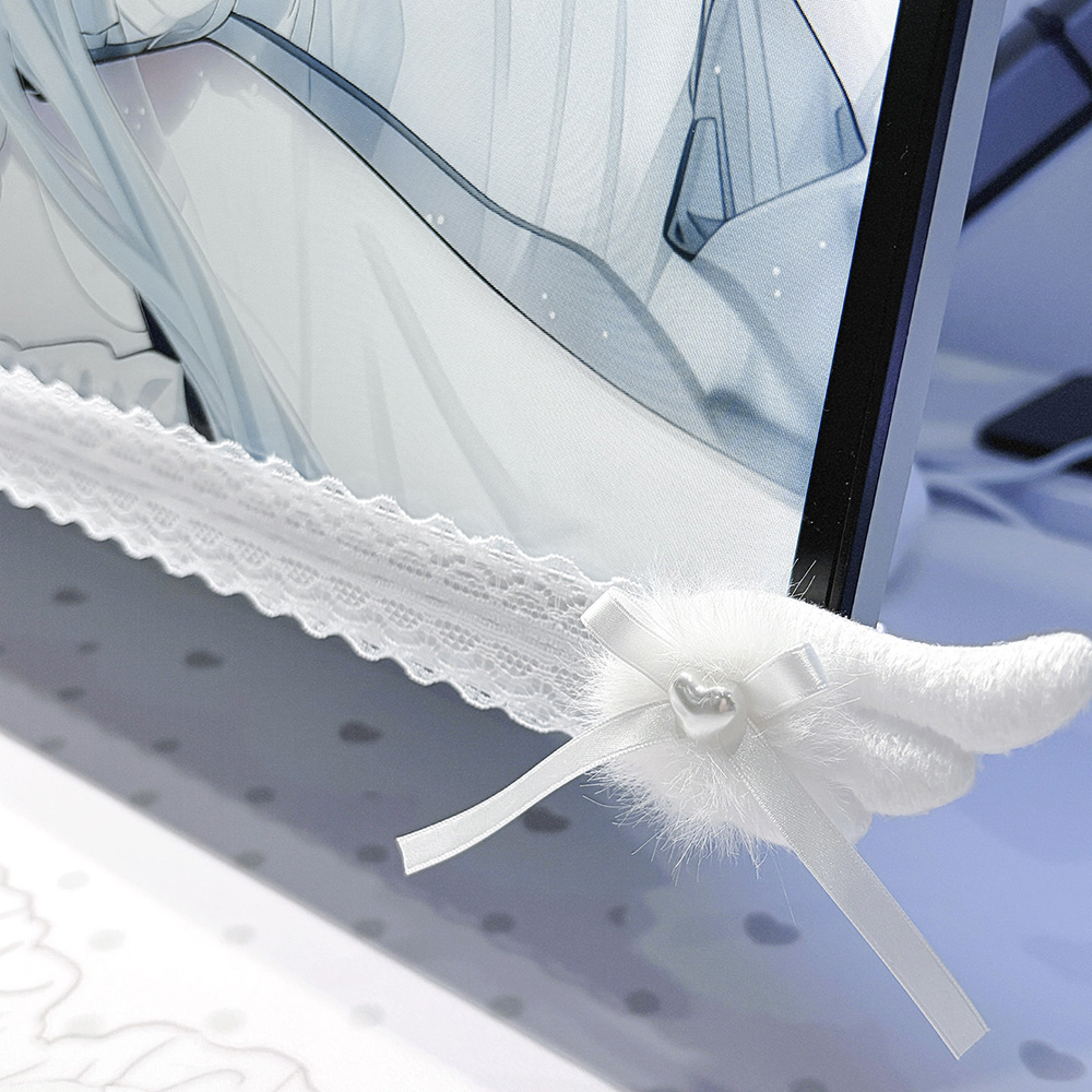 New Screen Decor White Lace Mo - Desk Setup Home Office 评论和价格