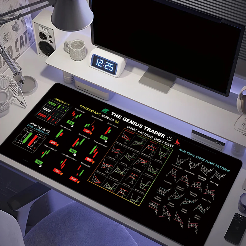EXCO Stock Market Trader Leath - Desk Setup Rug 评论和价格