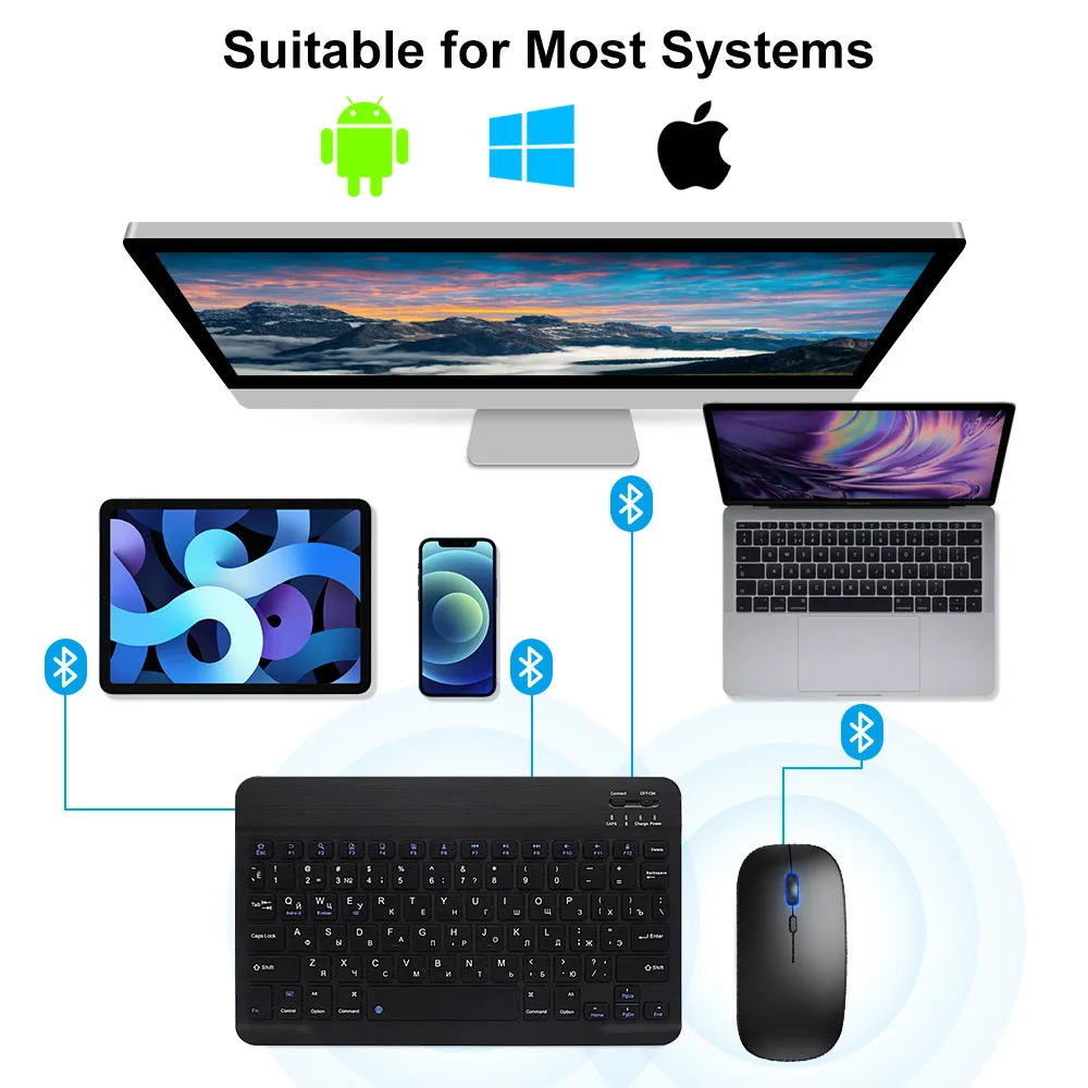 New 2025 Bluetooth Wireless Ke - Desk Setup Keyboard 评论和价格