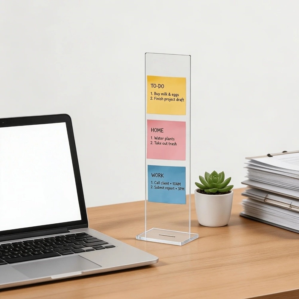 Durable Acrylic Memo Message B - Desk Setup Home Office 评论和价格