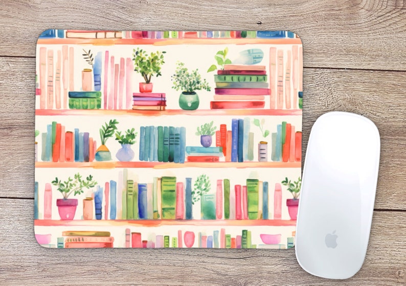Plant Books Mouse Pad Home Off - Desk Setup Books 评论和价格