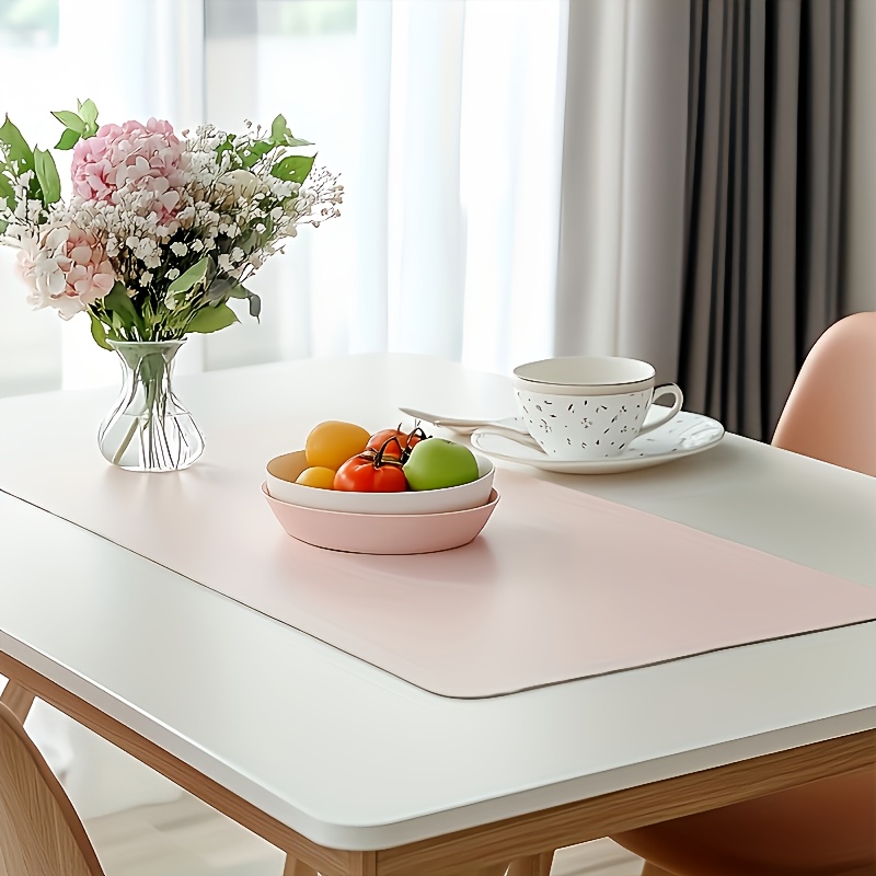 1pc Large Faux Leather Mouse P - Desk Setup Rug 评论和价格
