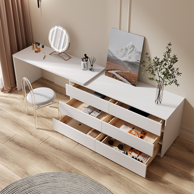 xx-Dresser,Multi-purpose Flat  - Desk Vanity Setup 评论和价格