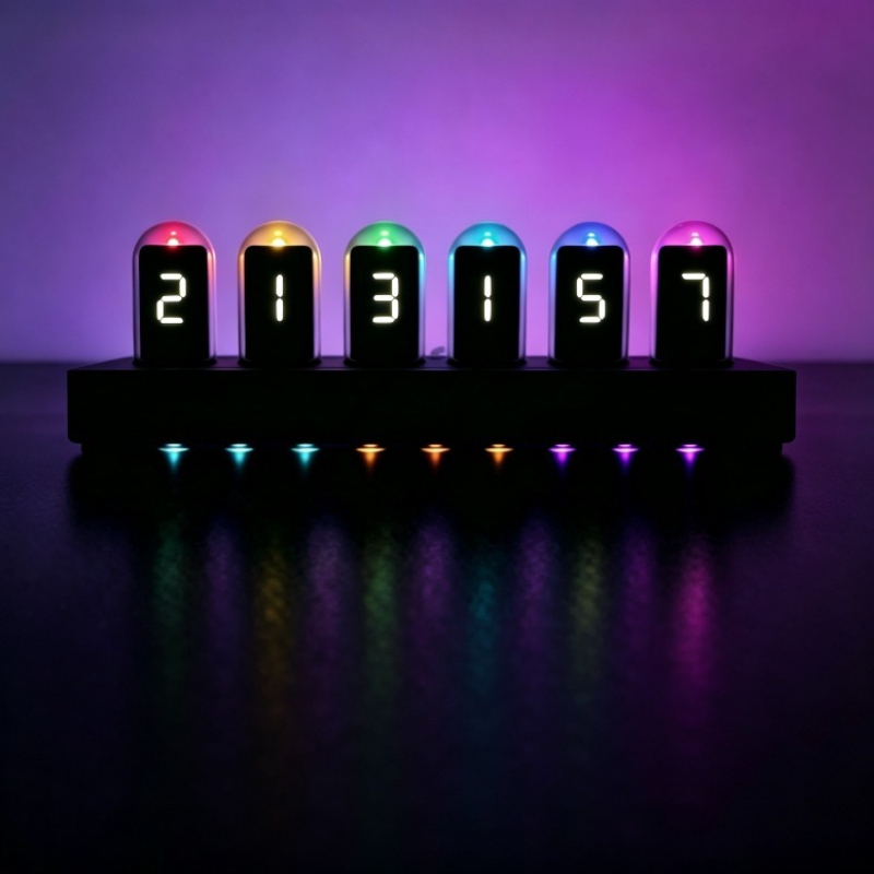 IPS‑Simulated Nixie Tube Clock - Desk Setup Artist 评论和价格
