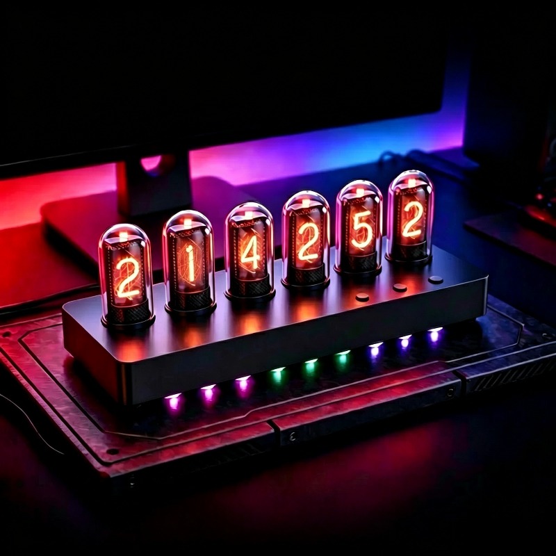 IPS‑Simulated Nixie Tube Clock - Desk Setup Artist 评论和价格
