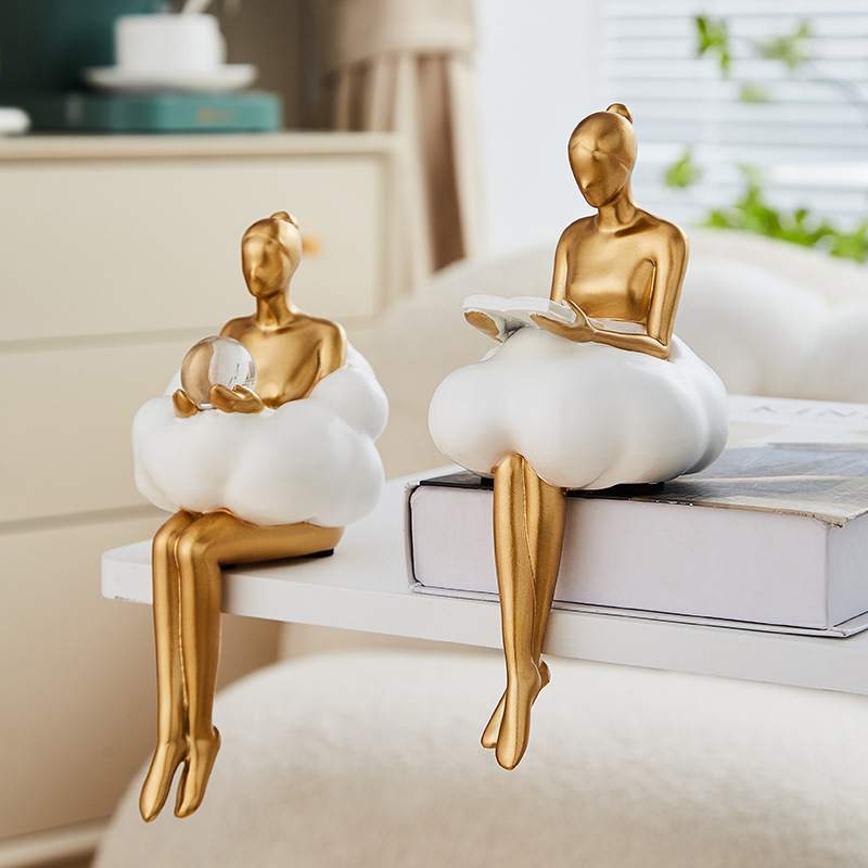 Ballet Girl Cloud Abstract Art - Desk Setup Design 评论和价格