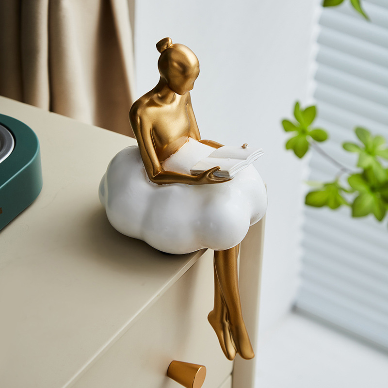 Ballet Girl Cloud Abstract Art - Desk Setup Design 评论和价格