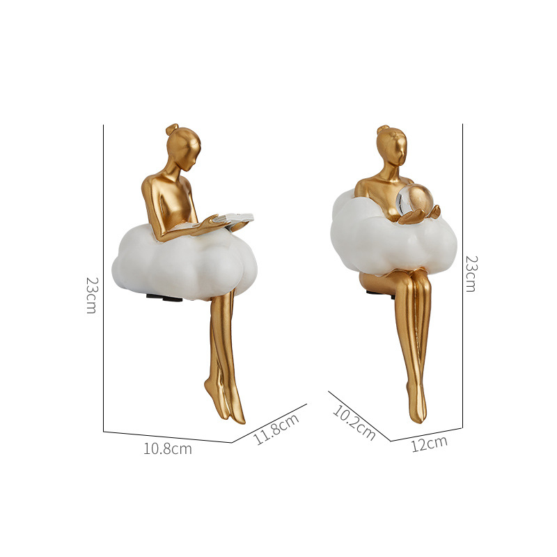 Ballet Girl Cloud Abstract Art - Desk Setup Design 评论和价格