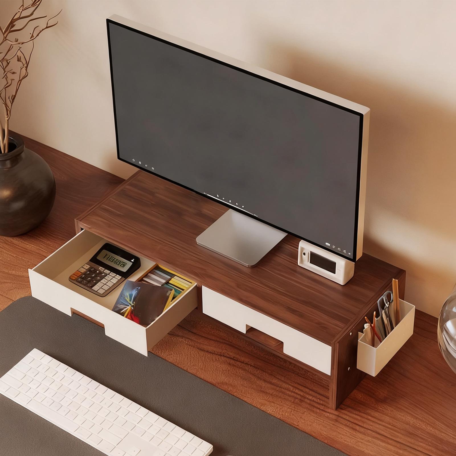 Desk Monitor Stand Riser Doubl - Desk Setup Home Office 评论和价格