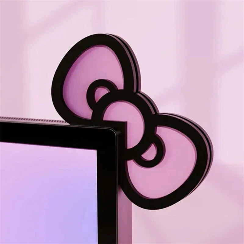 Kawaii Pink Acrylic Bow Monito - Desk Setup Home Office 评论和价格