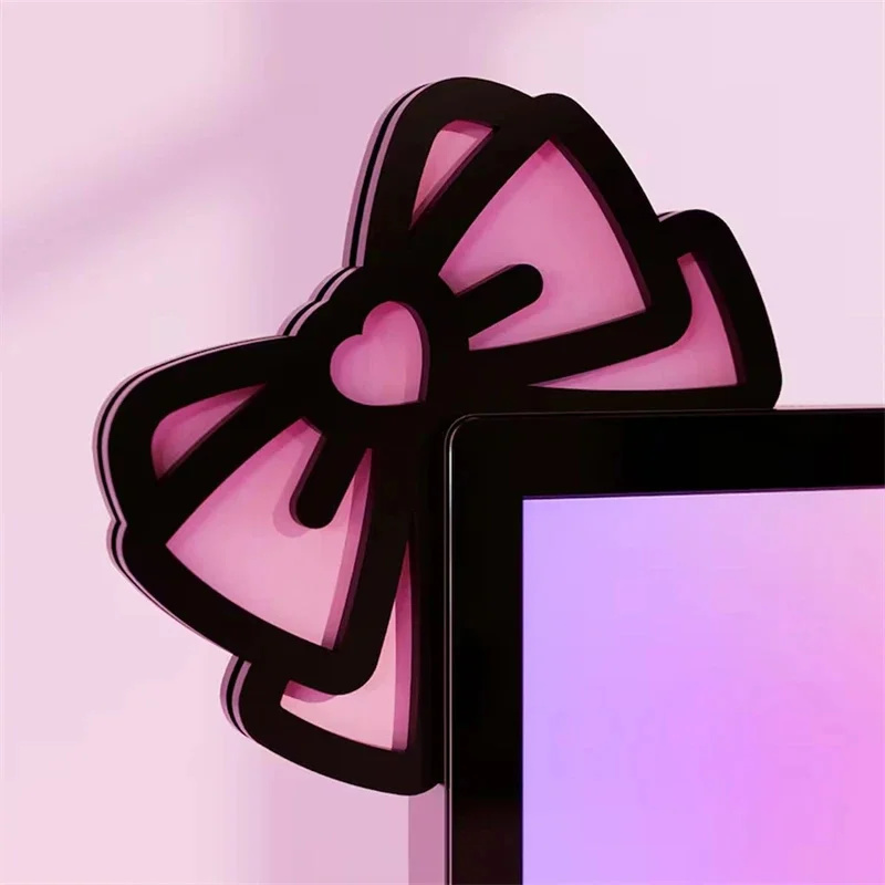 Kawaii Pink Acrylic Bow Monito - Desk Setup Home Office 评论和价格