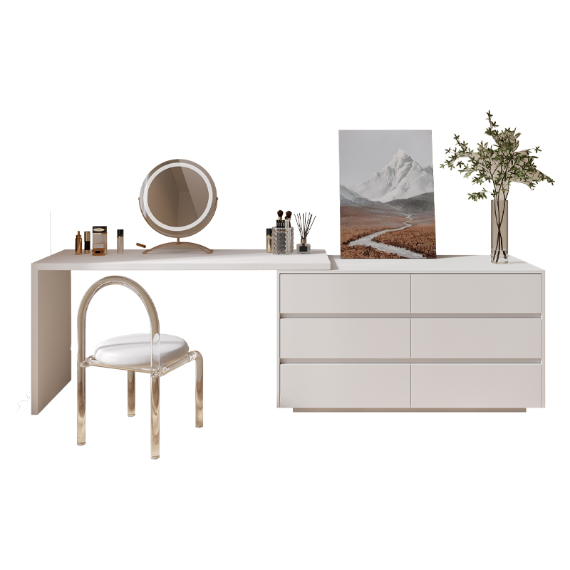 Dresser,Multi-purpose Flat L S - Desk Vanity Setup 评论和价格