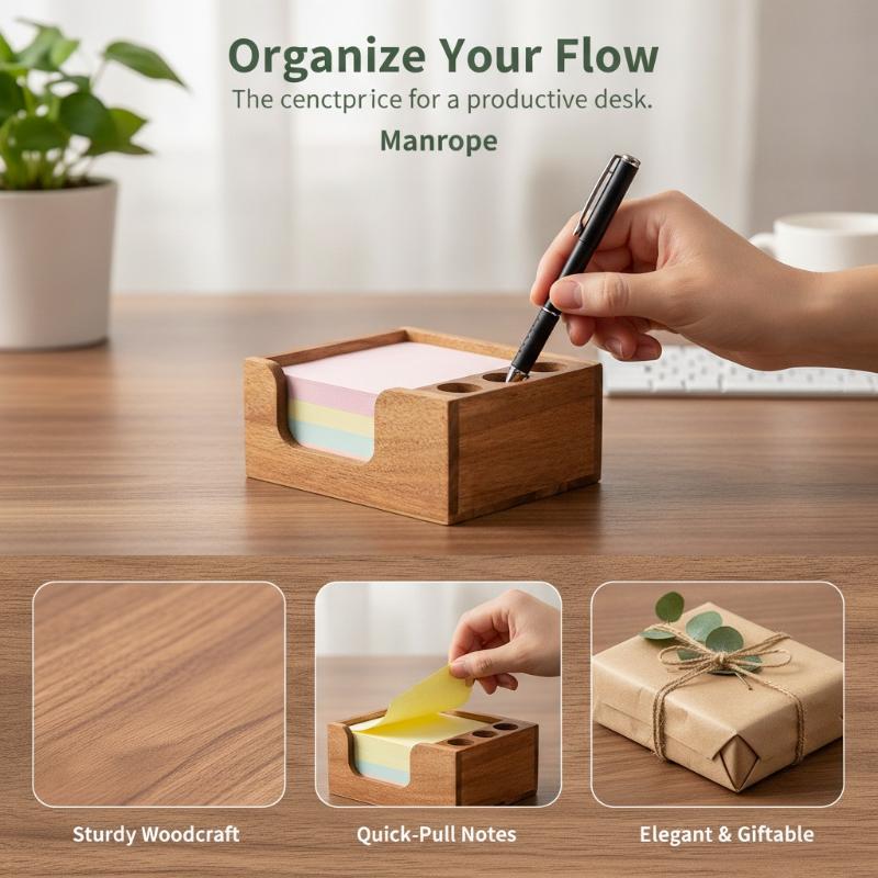 Minimalist Wooden Desk Organiz - Desk Setup Home Office 评论和价格