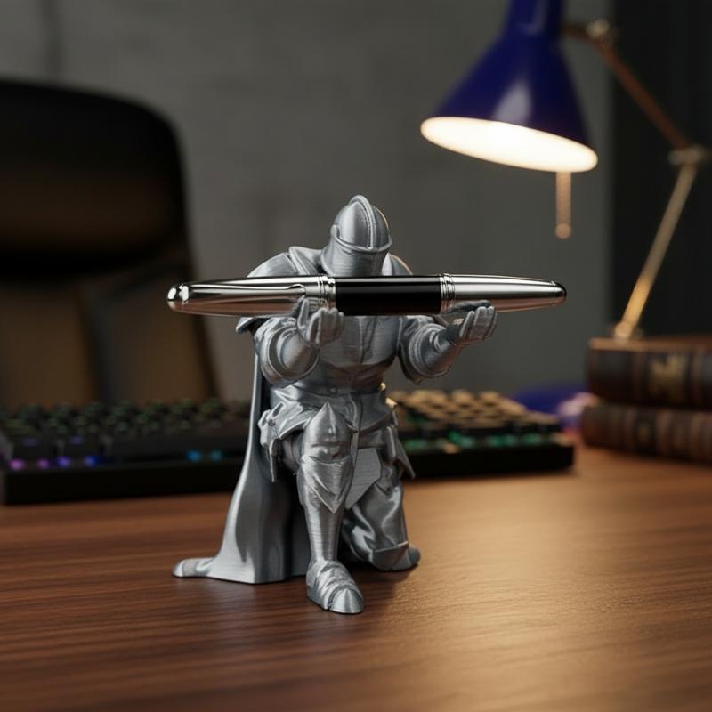 Knight Pen Holder Resin Mediev - Desk Setup Home Office 评论和价格