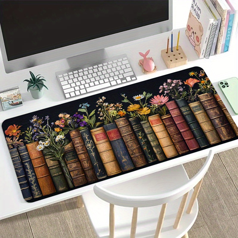 Large Gaming Mouse Pad Vintage - Desk Setup Books 评论和价格