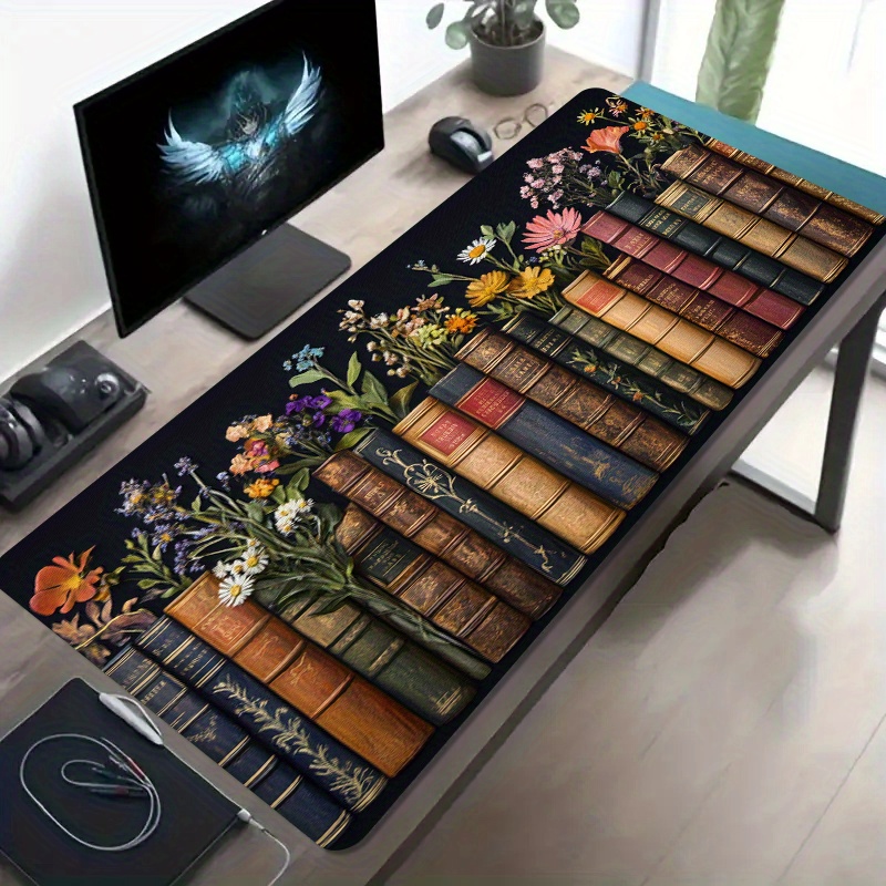 Large Gaming Mouse Pad Vintage - Desk Setup Books 评论和价格