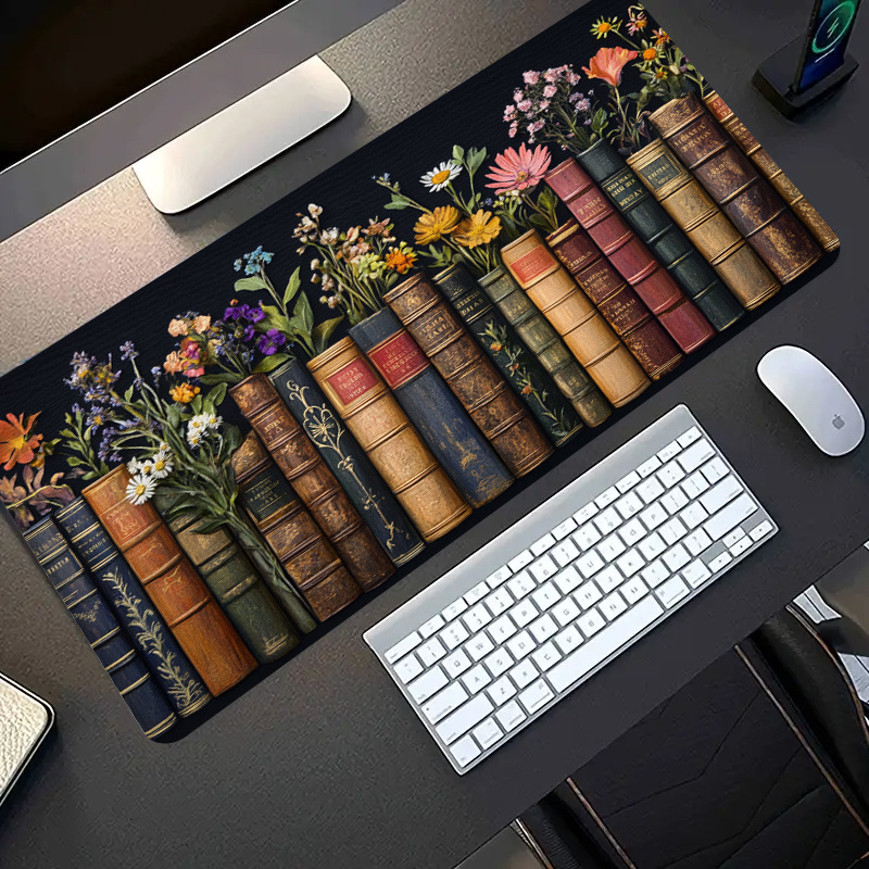 Large Gaming Mouse Pad Vintage - Desk Setup Books 评论和价格