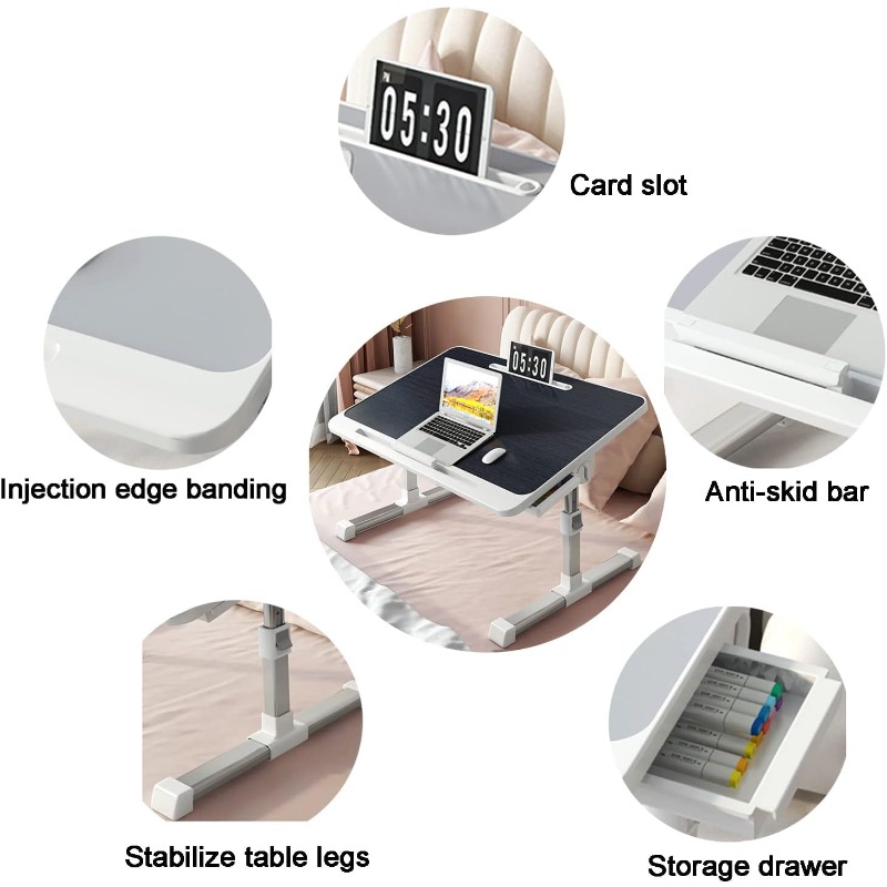 Laptop Bed Tray Table Adjustab - Desk Setup Laptop 评论和价格