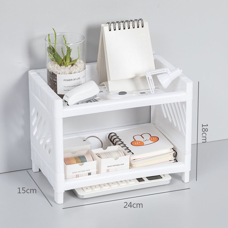 Desktop Storage Rack Multi-Lay - Desk Setup Home Office 评论和价格