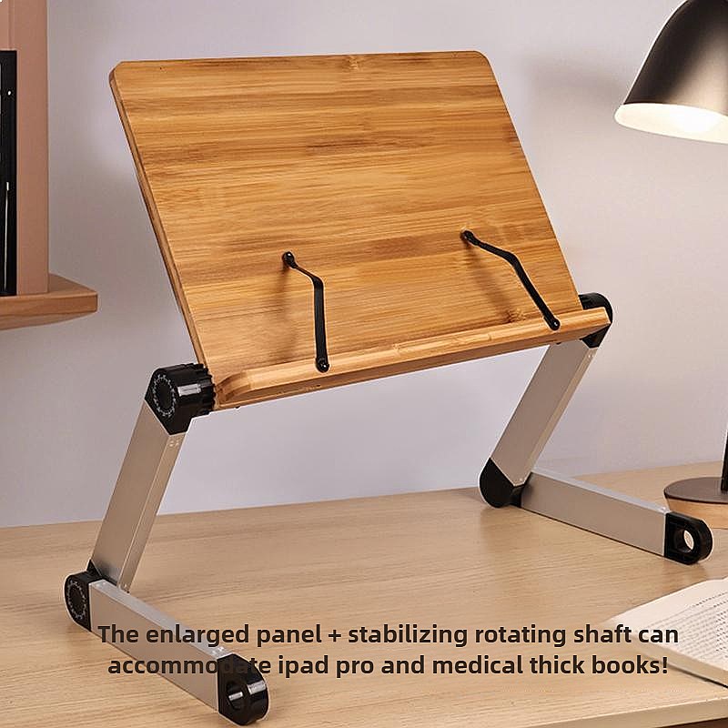 Bamboo Adjustable Bed Desk Lap - Desk Setup Books 评论和价格