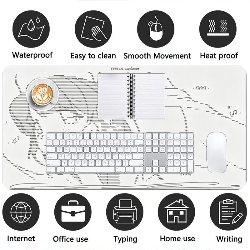 1Pcs Leather Mouse Pad Anime A - Desk Setup Rug 评论和价格